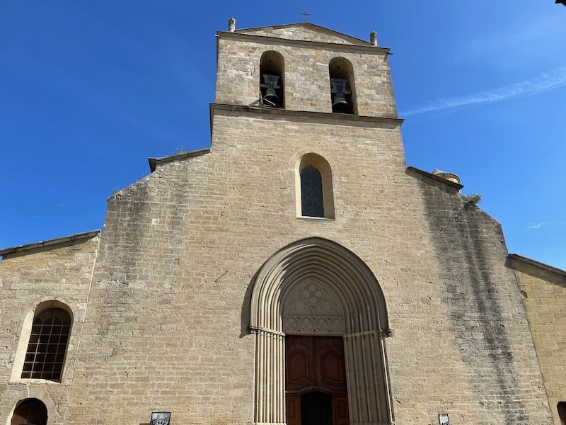 Notre-Dame church in Cucuron, Luberon, Provence Notre-Dame church in Cucuron, Luberon, Provence