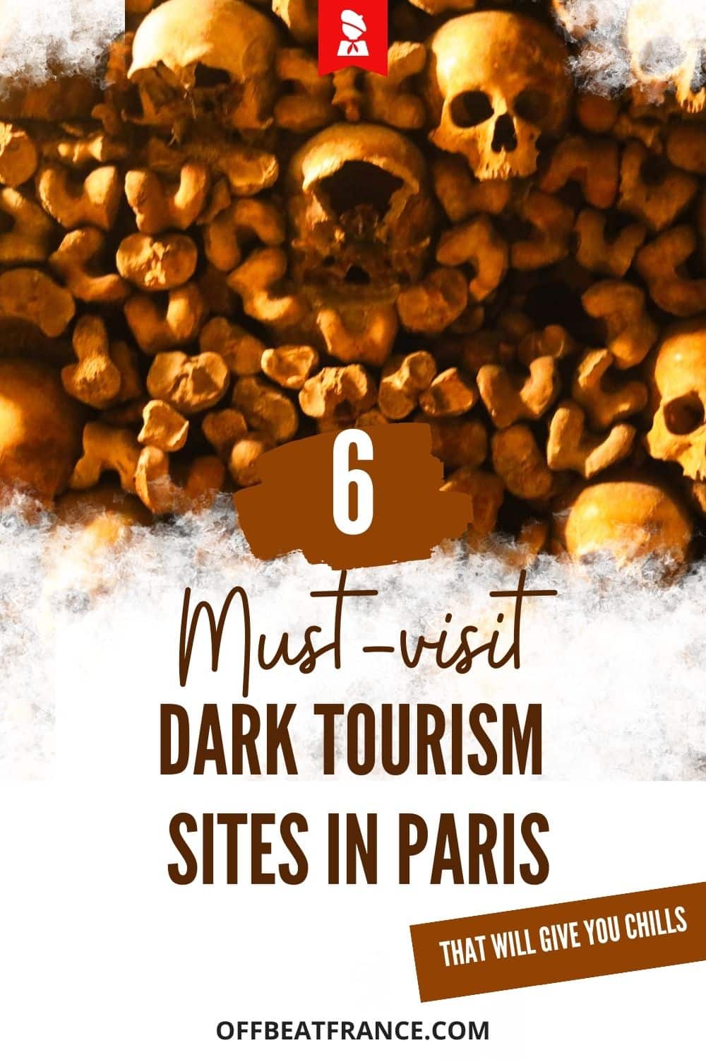 Dark tourism in Paris pin
