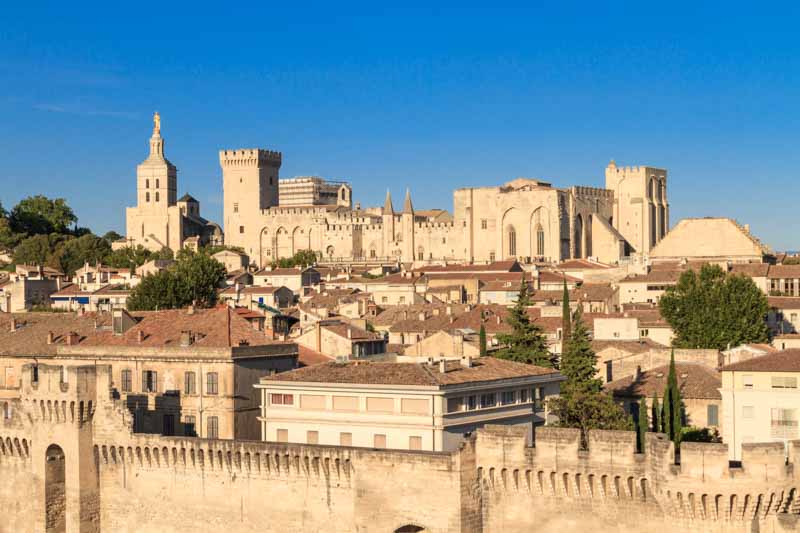 Pope's palace in Avignon, one of the longer day trips outside Paris