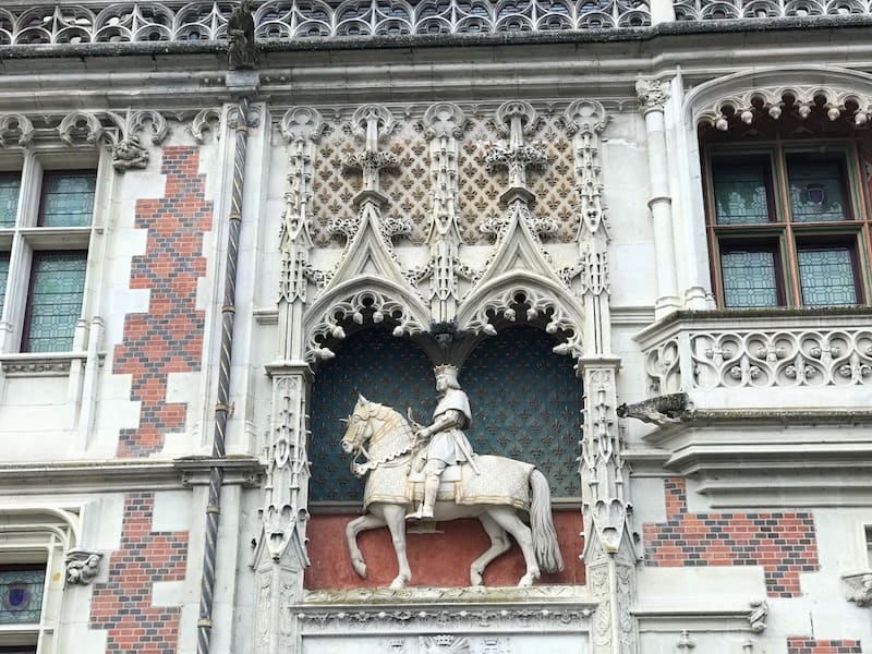 Louis XII on horseback statue, Chateau de Blois