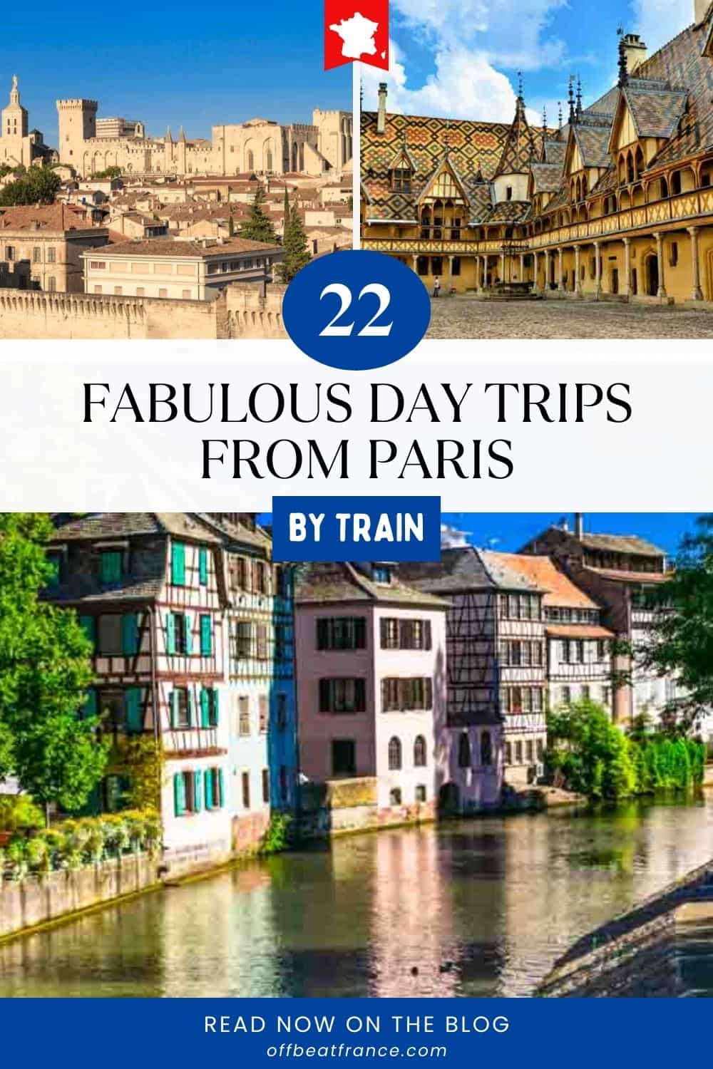 Day trips from Paris pin