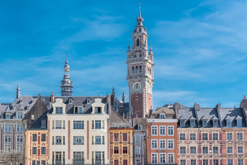 View of the city of Lille, France