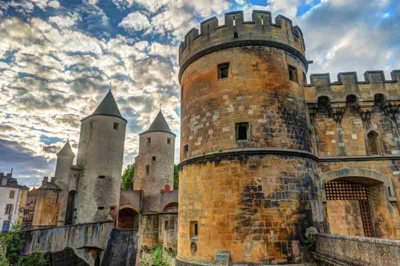 Gateway into Metz, France, one of the cities close to Paris - Porte des Allemands