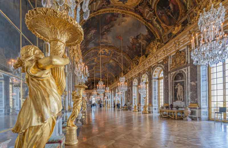 Hall of Mirrors you can see on a Paris day trip Versailles