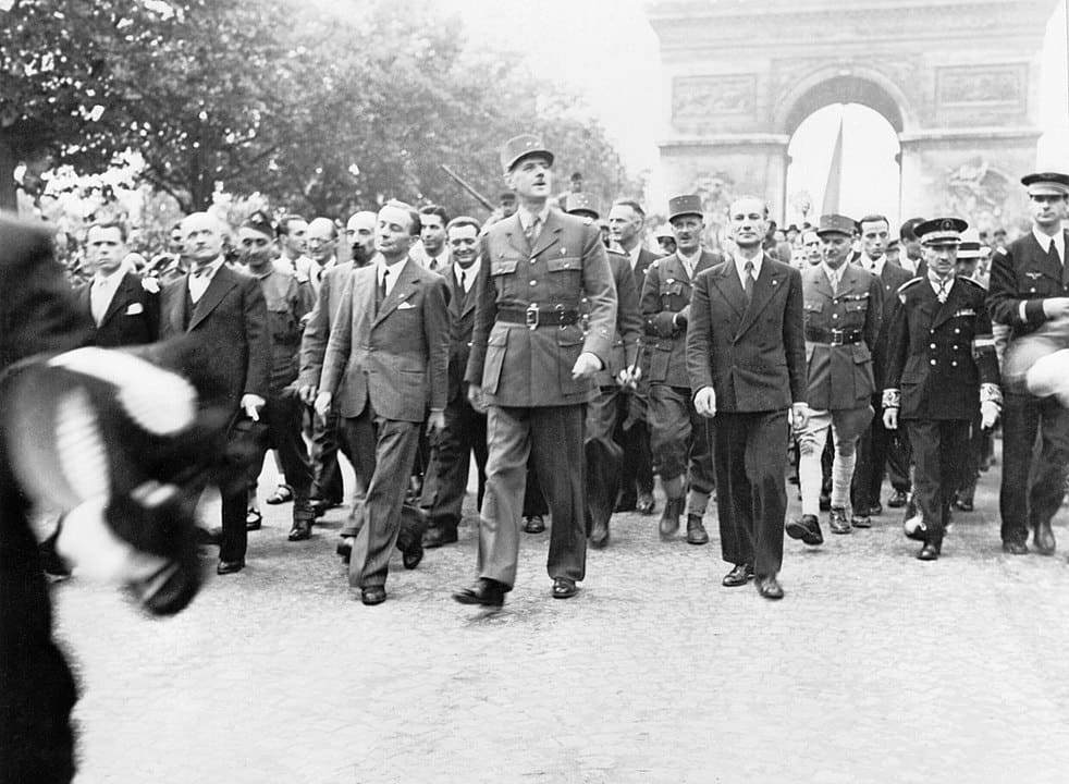 General de Gaulle enters Paris