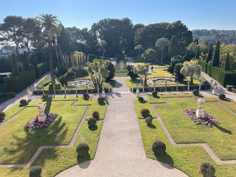 French Gardens as seen from Villa Ephrussi de Rothschild