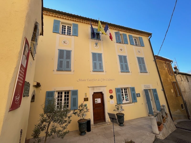 Exterior of Escoffier Museum in Villeneuve-Loubet