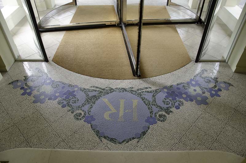 Floor mosaics of Royal Hotel in Evian France