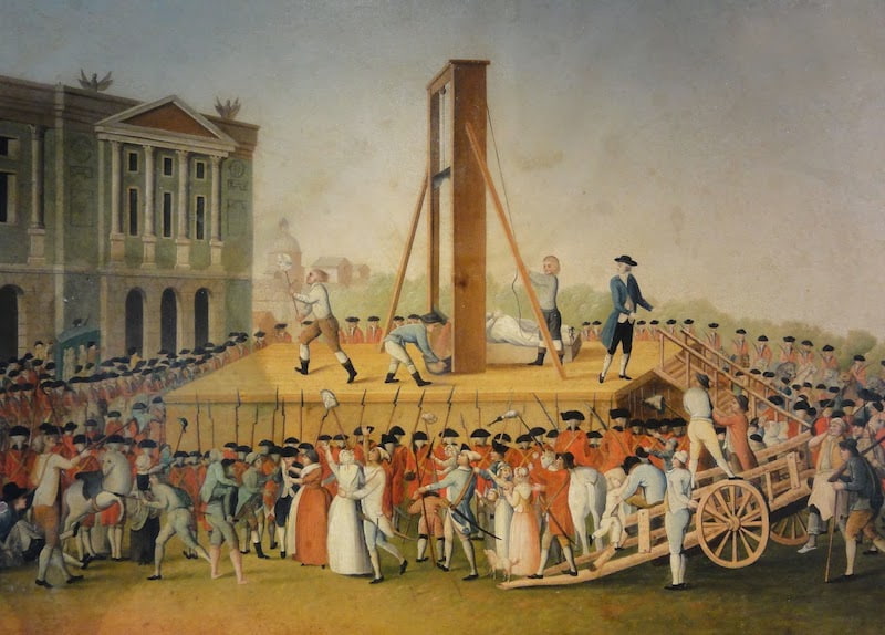 Execution of Marie Antoinette, part of any ghost tour Paris