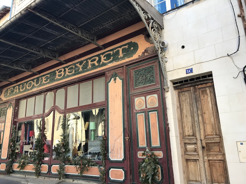 Belle Epoque storefront of Fauques Beyret Belle Epoque storefront of Fauques Beyret