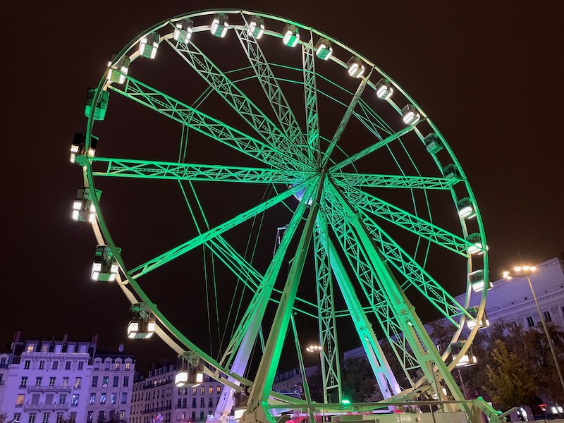 Fun Lyon things to do in December: ride the giant ferris wheel