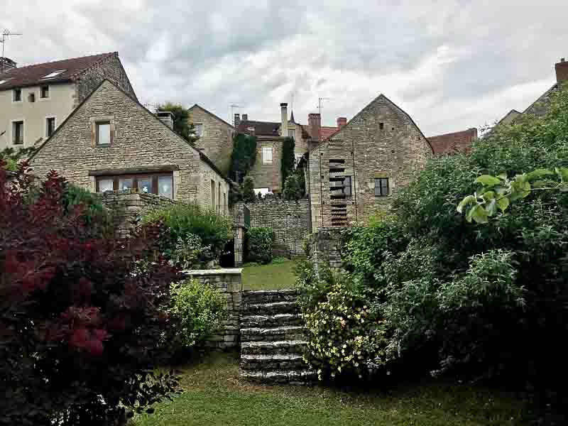 Flavigny ramparts and old town