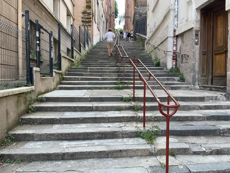 Fourviere stairs Fourviere stairs