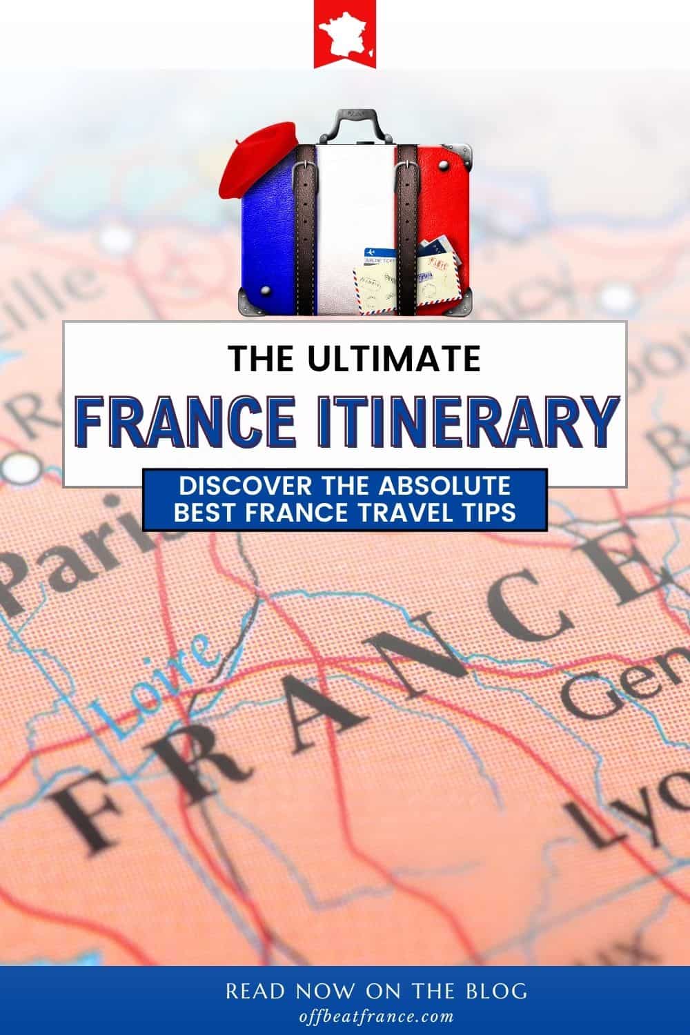 France itinerary pin France itinerary pin