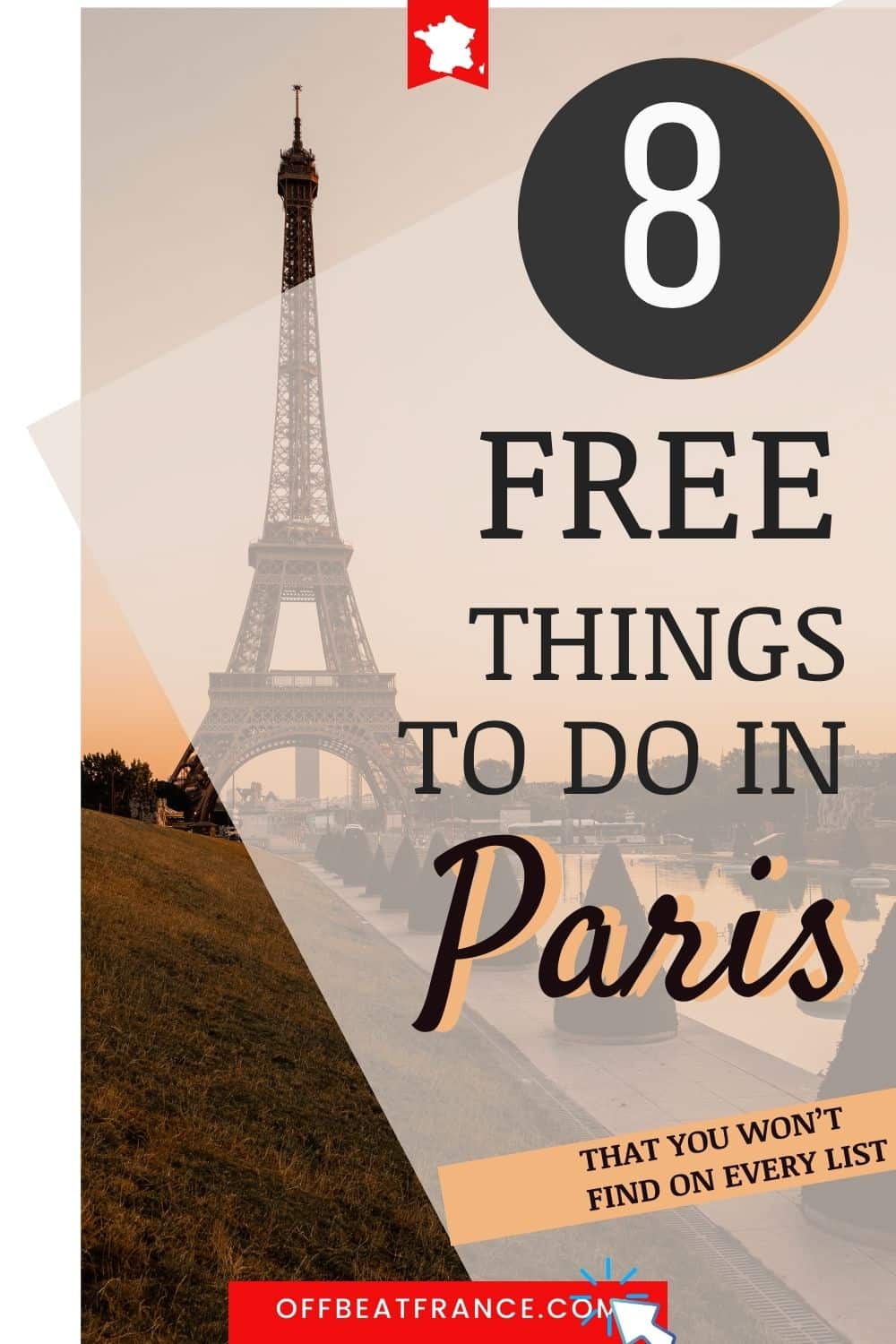 Free things to do in Paris pin Free things to do in Paris pin