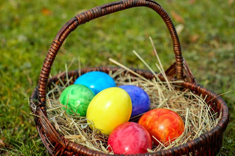 French holiday Easter eggs