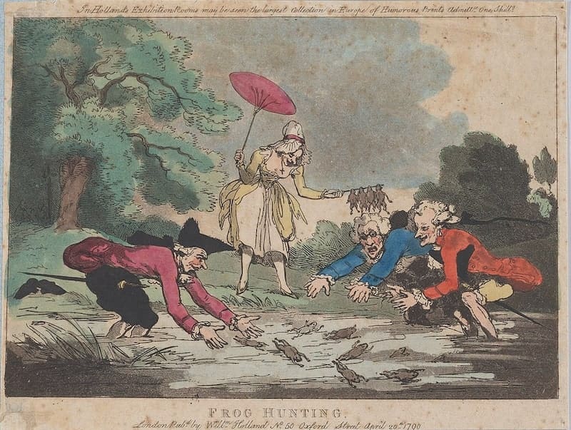 frog hunting - painting frog hunting - painting