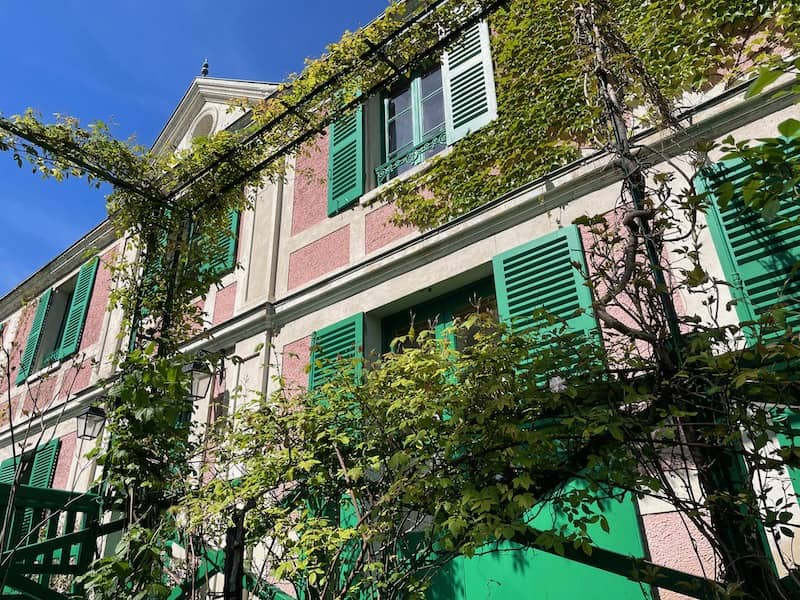 Exterior of Monet's house at Giverny