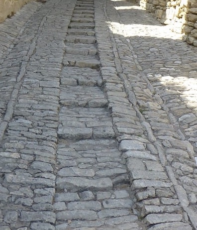 Cobblestones in Gordes Provence