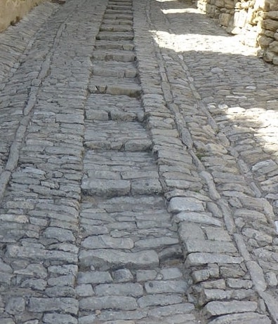 Cobblestones in Gordes Provence Cobblestones in Gordes Provence
