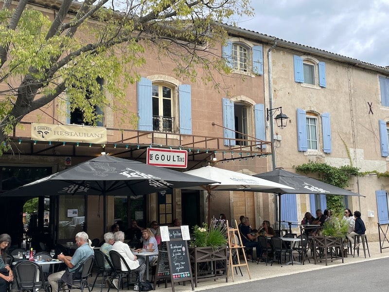 Two cafes in Goult, Luberon, Provence Two cafes in Goult, Luberon, Provence