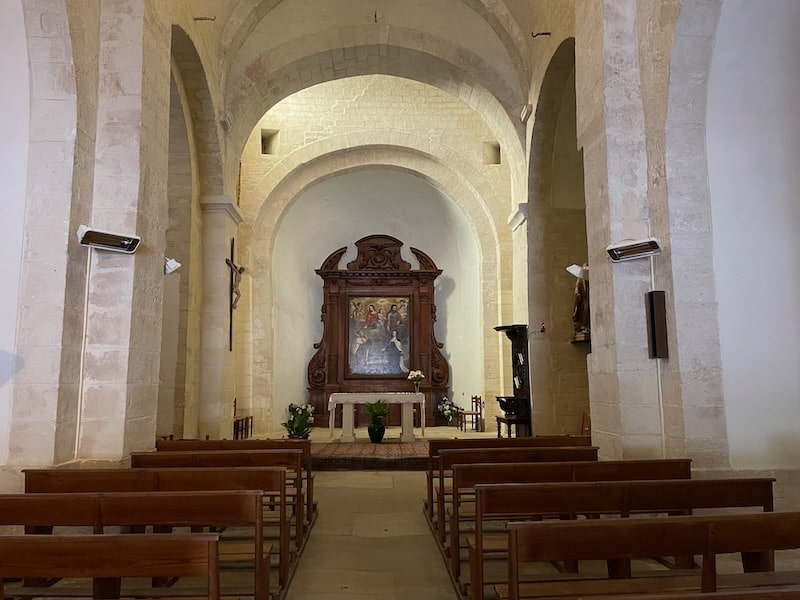 Church of Saint Sebastien interior in Goult, Luberon Church of Saint Sebastien interior in Goult, Luberon