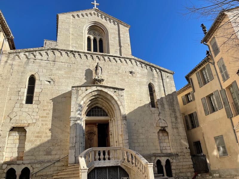 Exterior of Grasse Cathedral