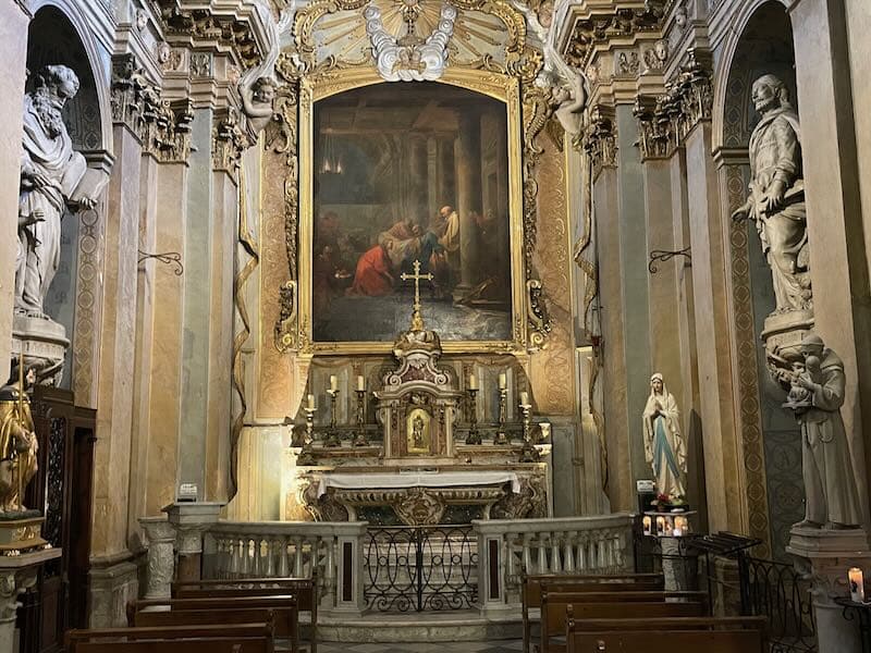 Grasse Cathedral interior