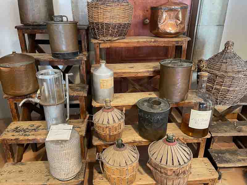 Flask and container collection at the Fragonard factory, Grasse