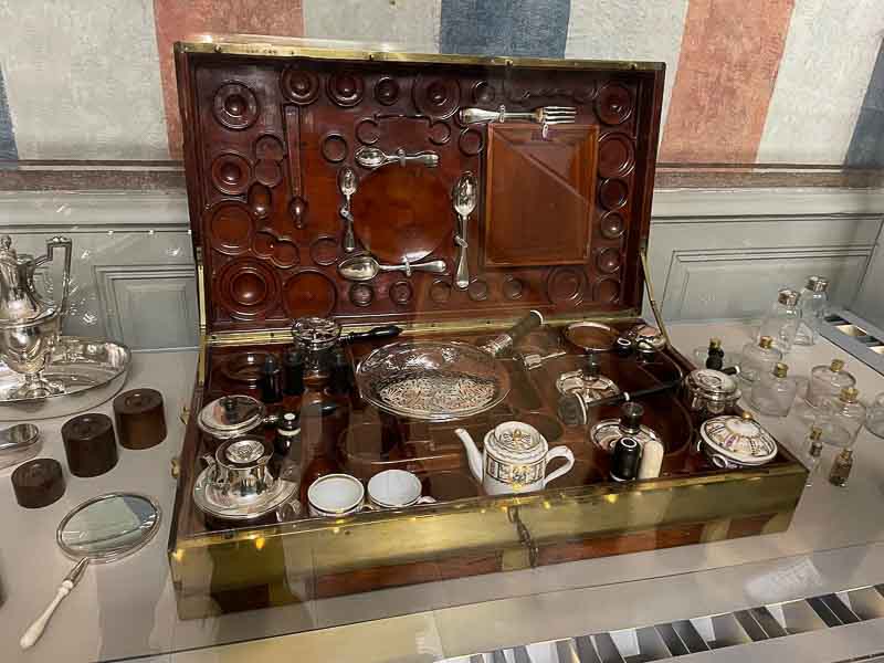 Marie Antoinette's travel case, as seen in the perfume museum in Grasse