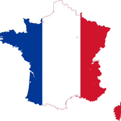 Homepage map of France