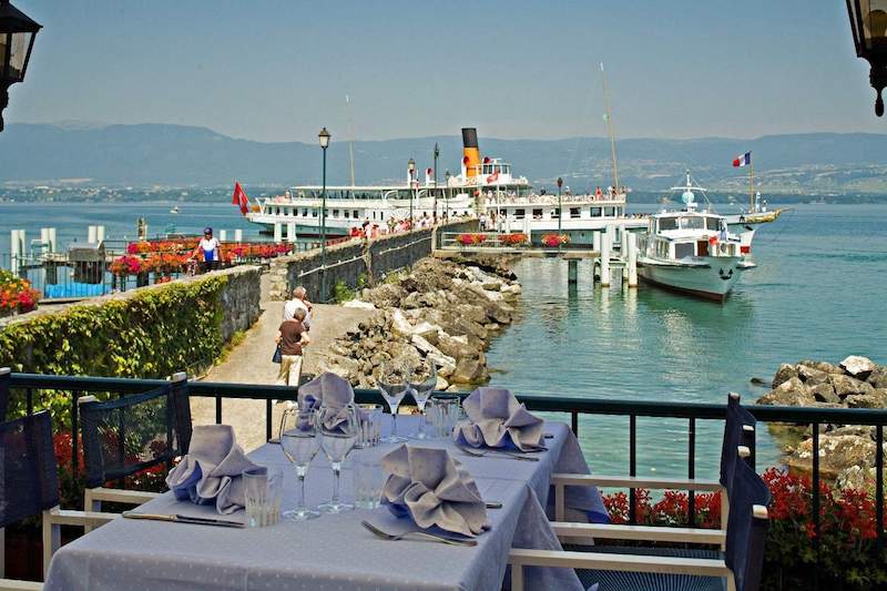 View from the Hotel du Port Yvoire France
