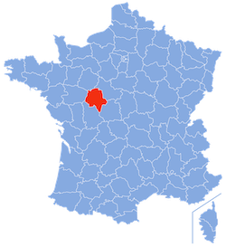 Carte du département d'Indre-et-Loire