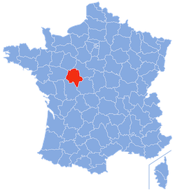 Department of Indre-et-Loire map