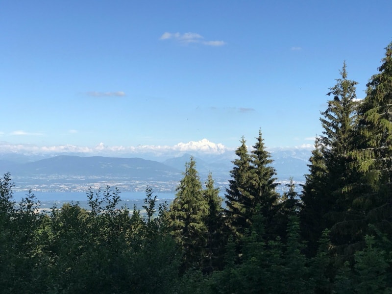 View from Pays de Gex, Jura Mountains, France View from Pays de Gex, Jura Mountains, France