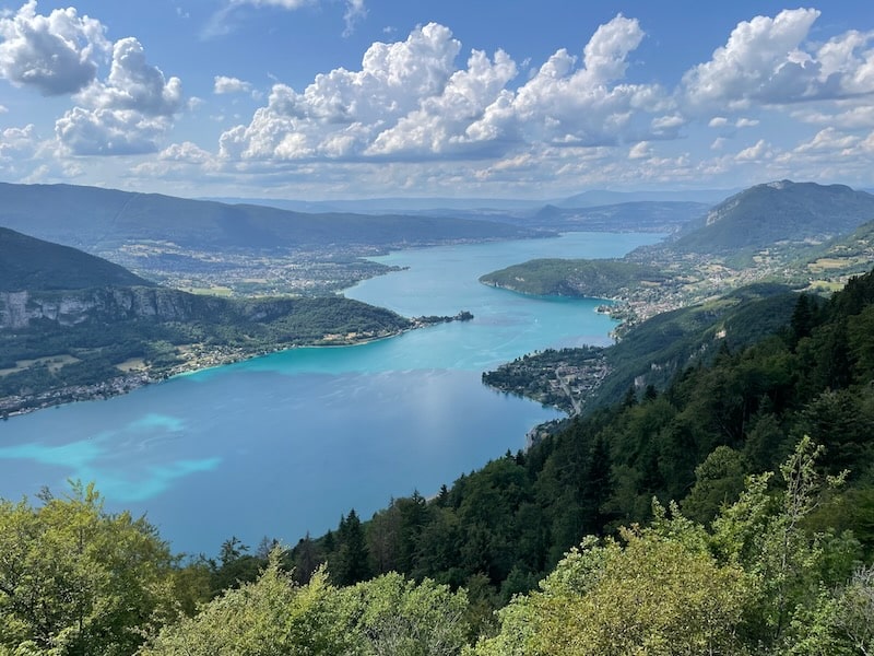 Lake Annecy seen from above