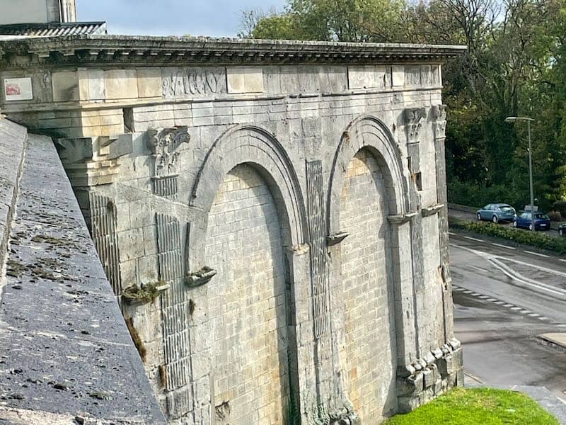 Roman ruins in Langres ramparts