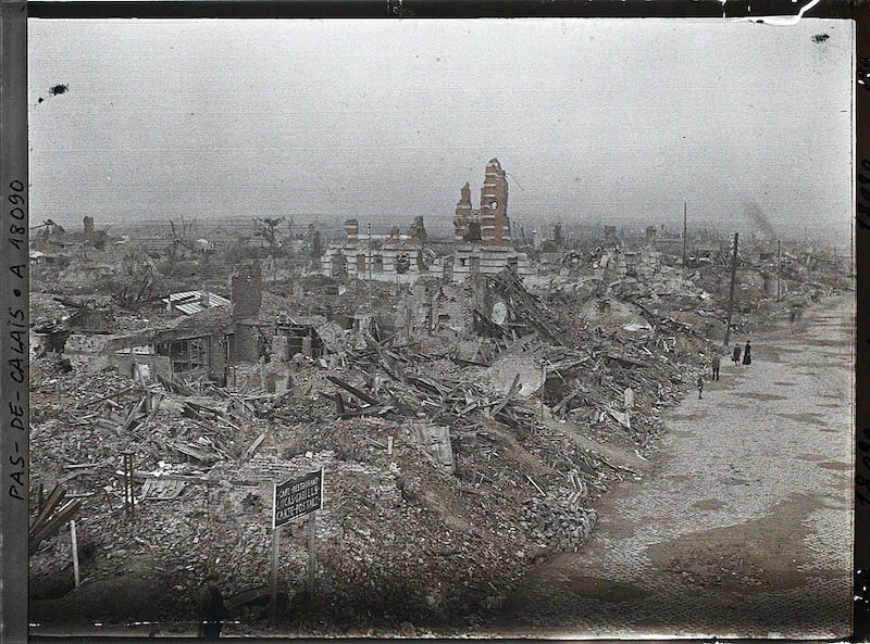 City of Lens after WWI destruction