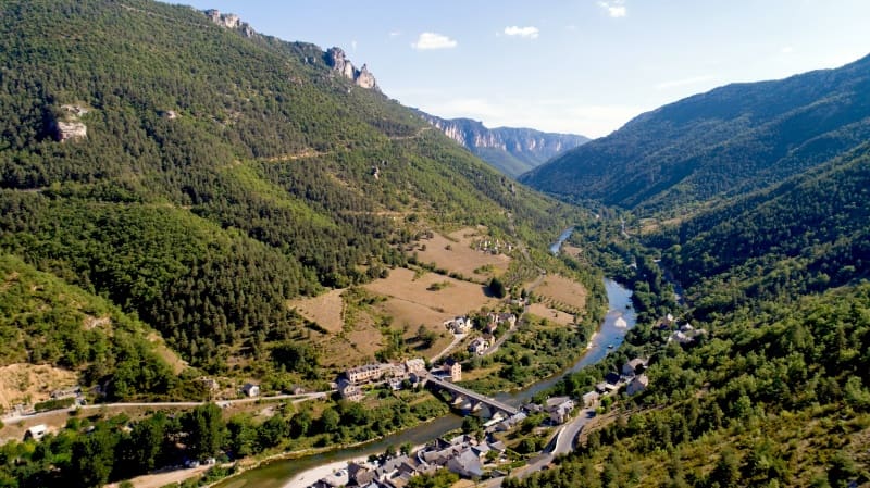 Village Les Vignes, Gorges du Tarn, France Village Les Vignes, Gorges du Tarn, France