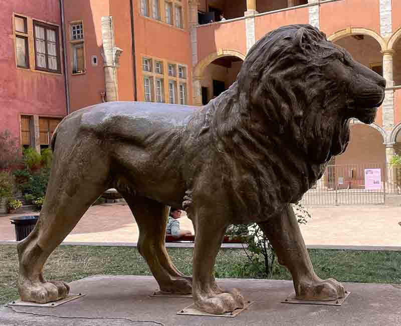 The Lion of Lyon is a landmark of the city and is on the way to many of the traboules of Lyon The Lion of Lyon is a landmark of the city and is on the way to many of the traboules of Lyon