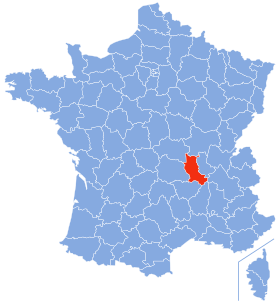 Carte du département de la Loire