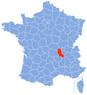 Department of the Loire map