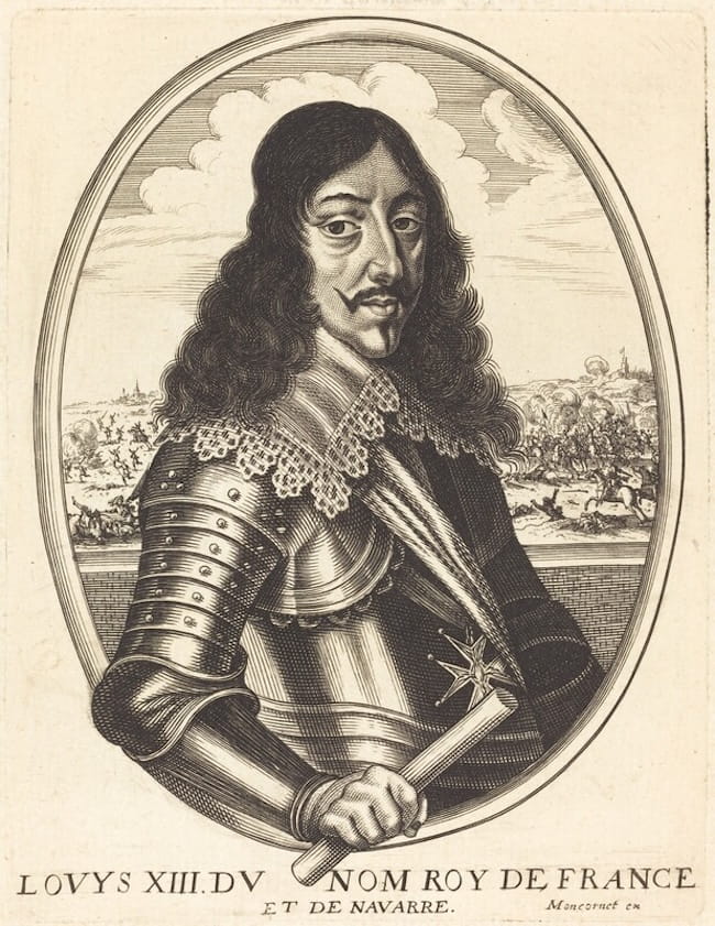 17th century engraving of Louis XIII