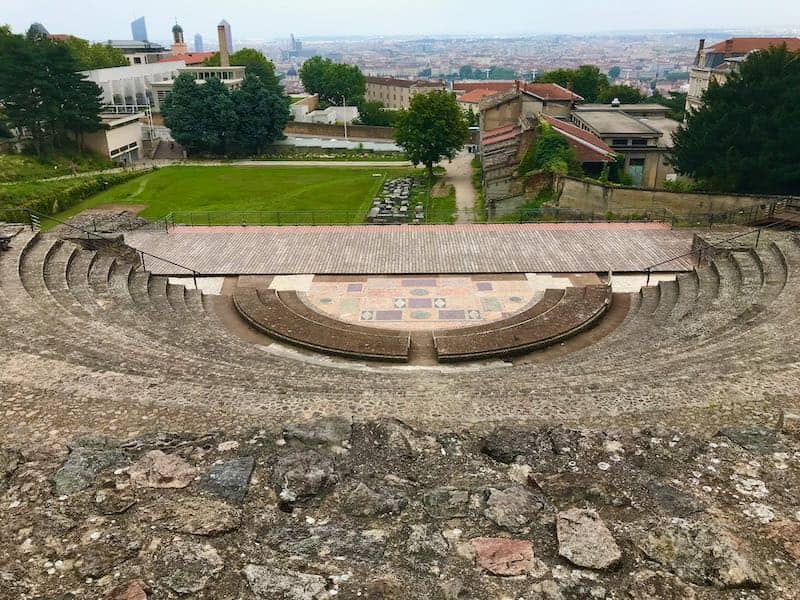 Lugdunum Roman amphitheater, one of the most striking things to see (Lyon, France) Lugdunum Roman amphitheater, one of the most striking things to see (Lyon, France)
