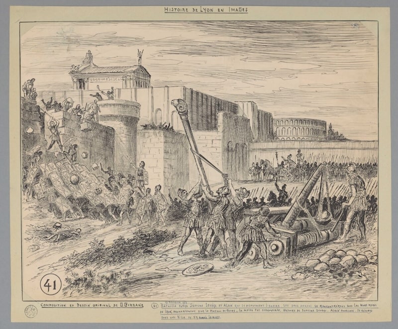 Illustration of the Battle of Lugdunum