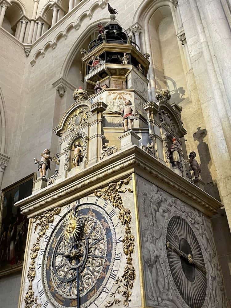 Astronomical clock at the Cathedrale Saint-Jean Baptiste in Lyon