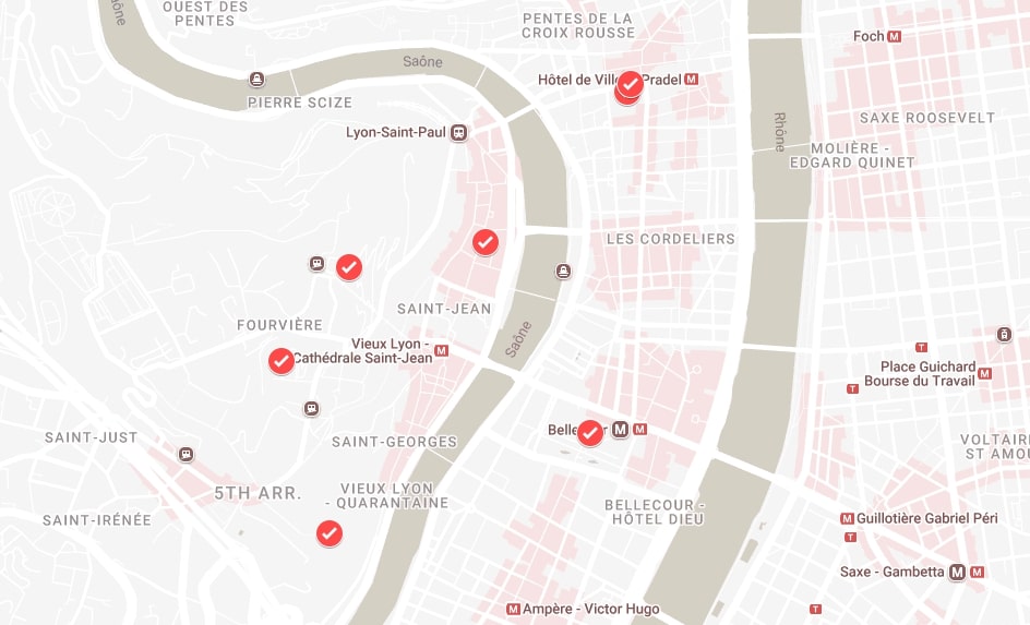 map of lyon attractions