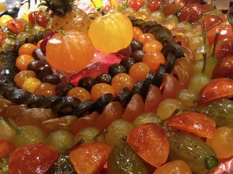 Lyon food tour - vegan sugared fruits