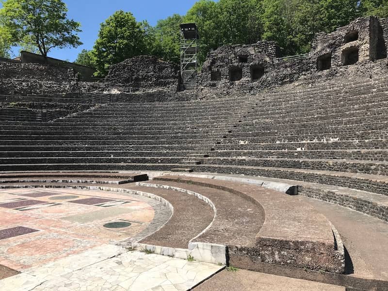 Ruins of Lugdunum, Roman name of Lyon France