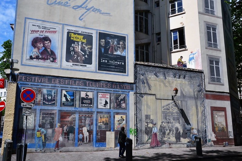 Lyon painting - Mur du Cinema